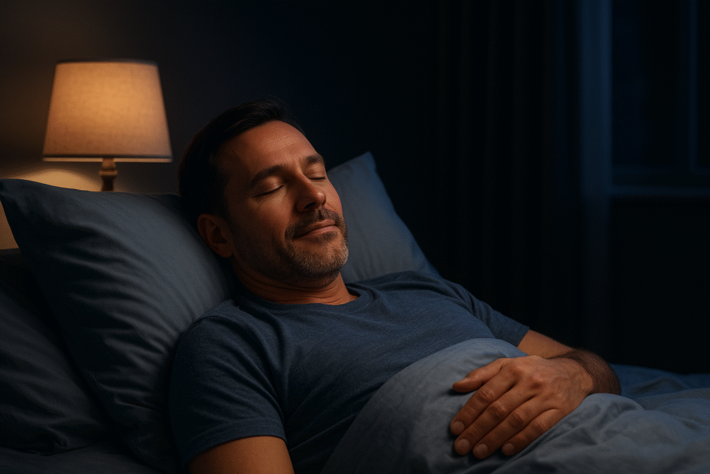 Man-Sleeping-peacefully-at-night